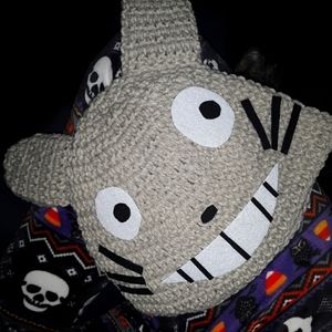 Totoro beanie - hand crocheted